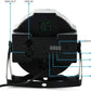 Luz LED PAR RGB Multicolor
