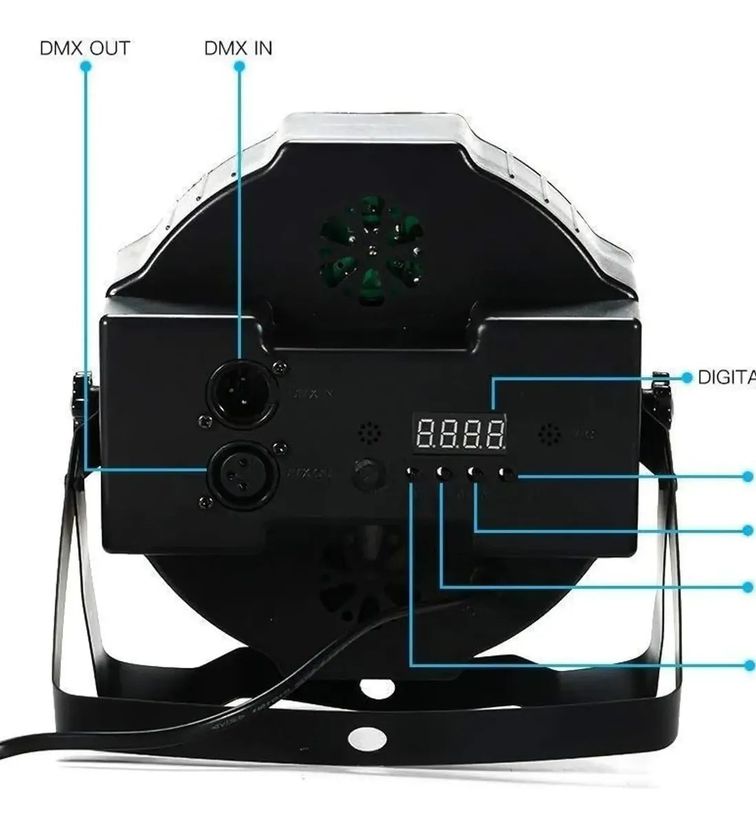 Luz LED PAR RGB Multicolor