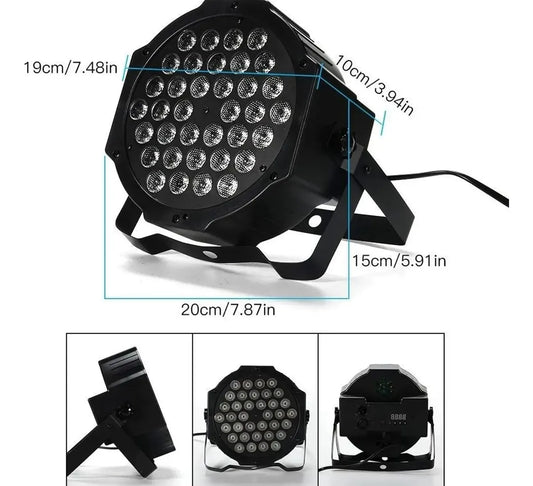 Luz LED PAR RGB Multicolor