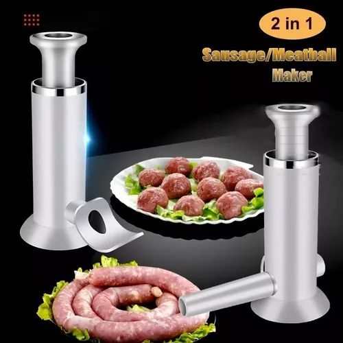 Maquina Embutidor Carne Salchichas Embutidos Manual 2 En 1