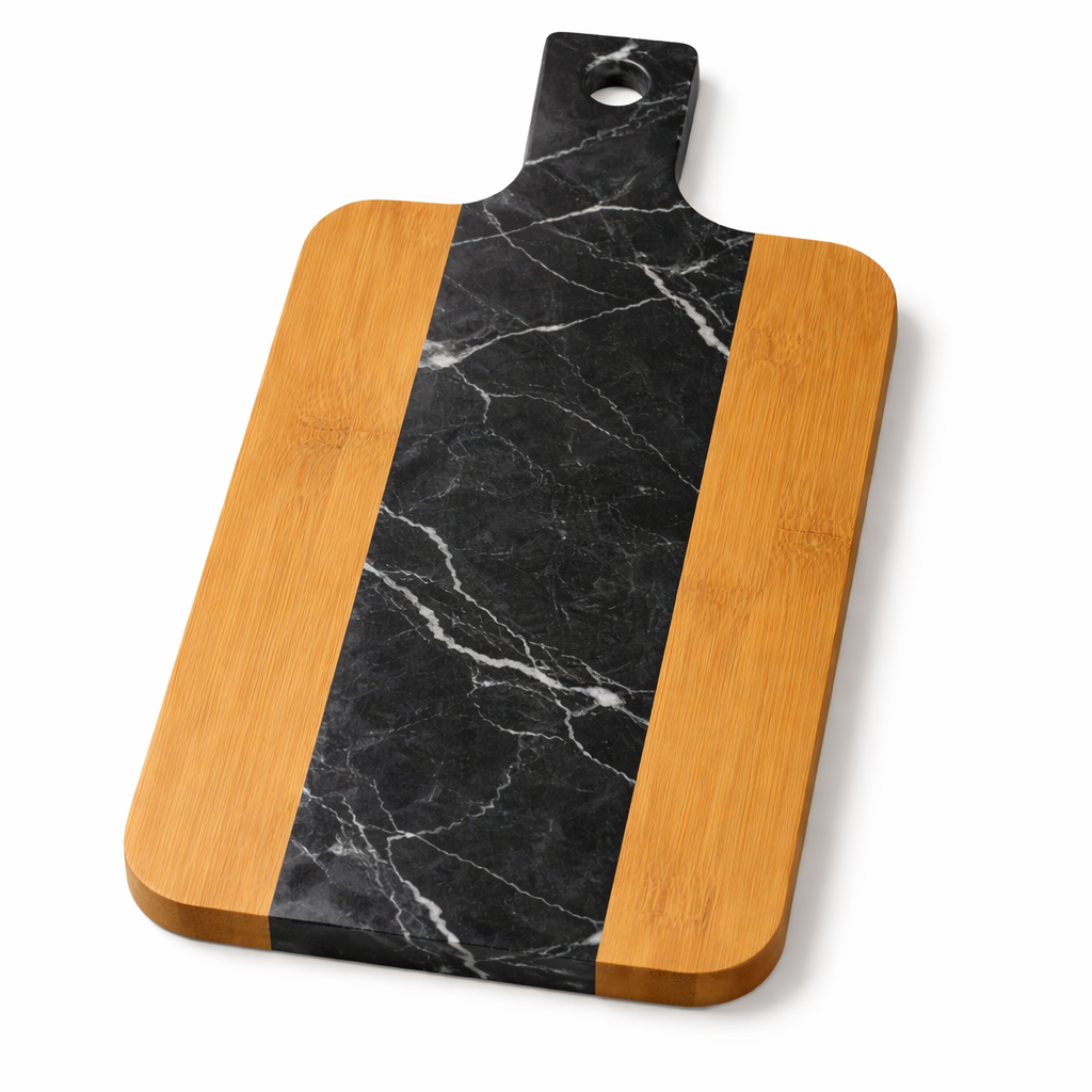 Tabla para Cortar Bambu Marmol Cocina