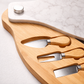 Tabla Picar Quesos Cocina Bambu y Marmol